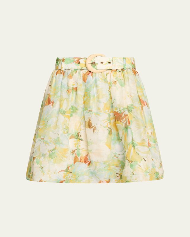 Alba Belted Mini Skirt